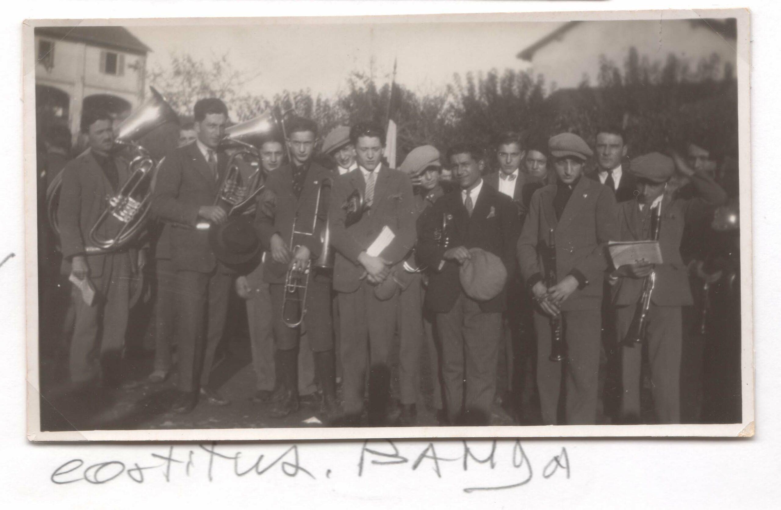 Costituzione banda di rovello porro nel 1927